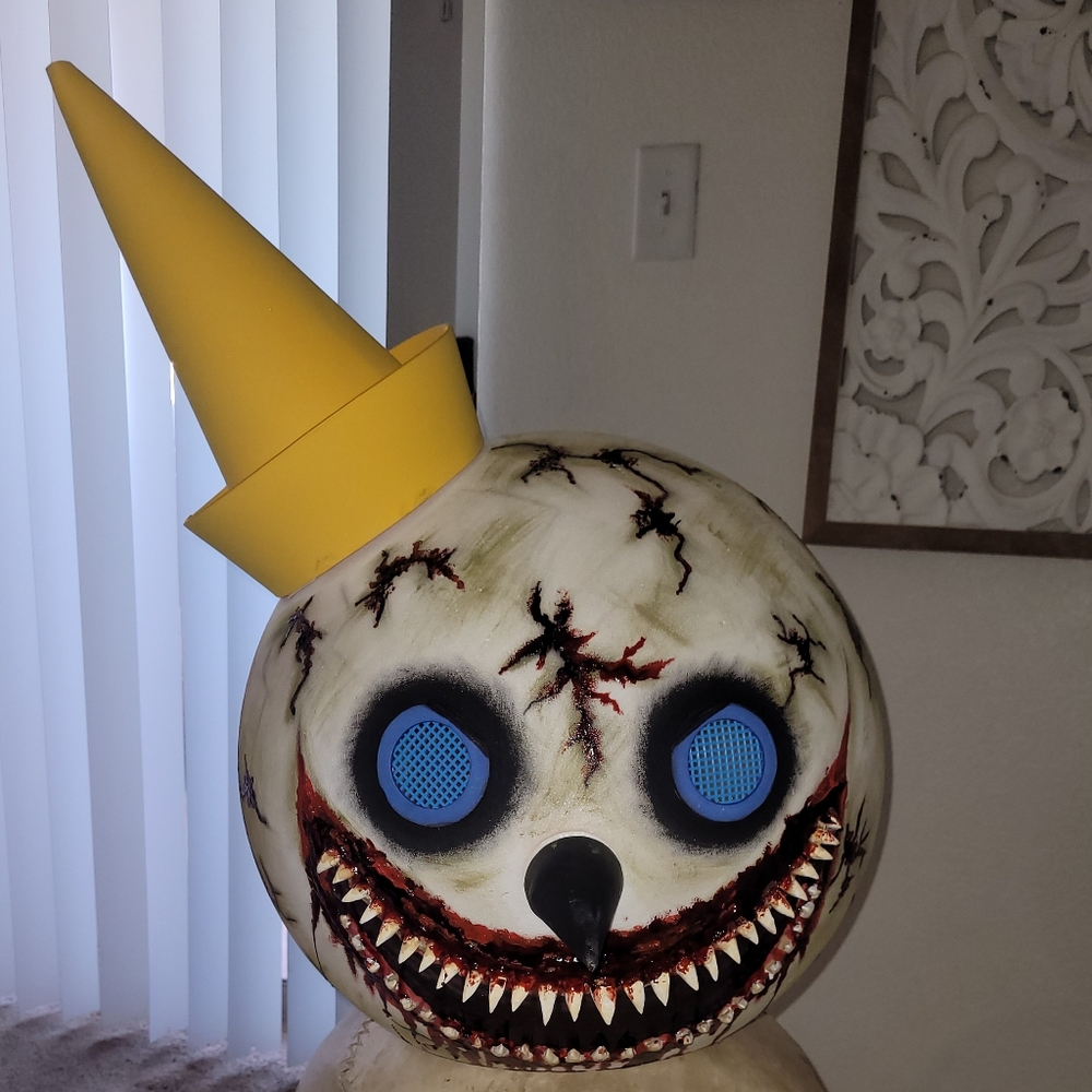 Jack in the box head for Halloween